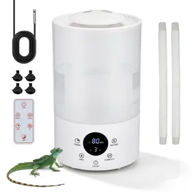 Comparer les prix de Humidificateur pour Reptiles 4LBrumisateur Terrarium avec Capteur DhumiditéMinuterieDouble Tuyau ExtensibleUltra Silencieux