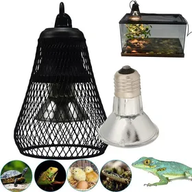 Comparer les prix de Lampe chauffante UVA UVB 50 W pour reptiles terrarium couveuse pour lézards serpents tortues avec abat-jour