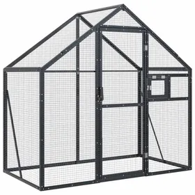 Comparer les prix de SALE dhiver Volière/Cage - UU - Pour oiseaux - anthracite 179x100x185 cm aluminium CC745