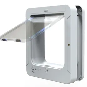 Meilleurs prix pour A Trappe pour Chat Intelligent et Électronique 4 Modes 1035x1173 cm Insonorisée Petite Taille pour Porte dIntérieur Maison Blanc
