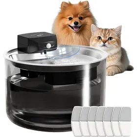 Comparer les prix de Fontaine à Eau pour Chat sans FilFontaine pour Chats Automatique 3L avec Détecteur de MouvementBatterie 3000mAh7 Filtres