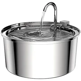 Meilleurs prix pour Fontaine à eau pour chat en acier inoxydable - Phoesky - 32 L - 22.5x22.5x10.5 cm - Ultra-silencieux