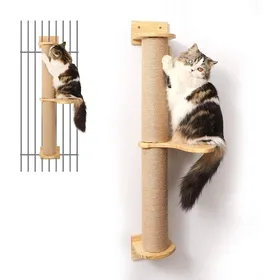 Comparer les prix de Arbre dactivité pour Chat Griffoirs Grattoir Mural en Jute Bois dhévéa ( Mis à Jour)