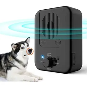 Comparer les prix de Dispositif anti-aboiement à ultrasons - MHY® - 3 fréquences - Portée 10 m - Rechargeable - Pour grands et petits chiens