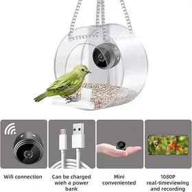 Meilleurs prix pour Mangeoire à oiseaux intelligente avec caméra - - Vision nocturne - Extérieur - Oiseau sauvage Label