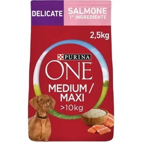 Comparer les prix de Croquettes chien - Purina ONE - Medium/Maxi 10 kg - Saumon 1er ingrédient - Oméga‑3 - Prébiotique