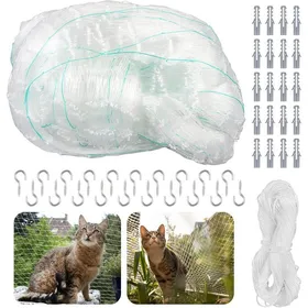 Comparer les prix de Filet de Protection Chat 10x3m Nylon Résistant UV Installation Sans Perçage pour Balcons Fenêtres et Portes