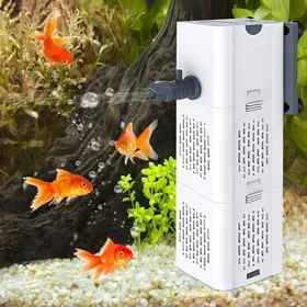 Meilleurs prix pour Filtre aquarium 4 en 1 silencieux 15W – 1000L/h avec éponges filtrantes