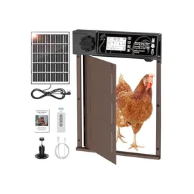 Meilleurs prix pour Porte Poulailler Automatique - MASTERFUN - JSM13BN - Solaire 7W - Écran LCD - Anti-pincement