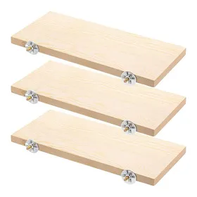 Meilleurs prix pour Lot de 3 Perchoirs pour Oiseaux Plateforme en Bois pour Perroquets Perchoirs en Bois Aire de Jeux pour Cage pour Conures Chinchi