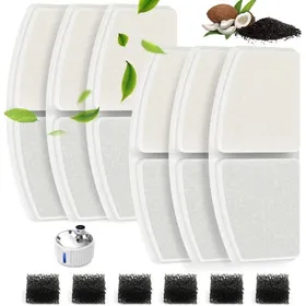 Comparer les prix de 6 Filtres Pour Fontaine À Chat : Filtre Pour Fontaine À Chat Filtre Pour Fontaine À Eau Pour Chat 6 Filtres À Charbon Actif +