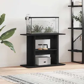 Meilleurs prix pour Support pour aquarium - vidaXL - Chêne noir - 80x35x60cm - Bois dingénierie