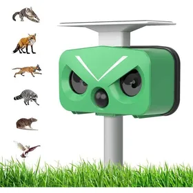 Meilleurs prix pour Répulsif Ultrason Solaire Anti-Chats -  - 5 Modes Réglables Étanche IP66 - Éloigne Animaux Domestiques et Sauvages - 2 Packs