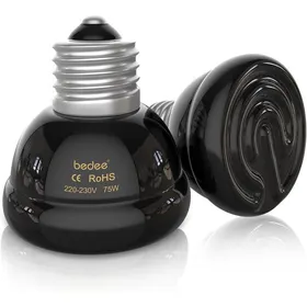 Meilleurs prix pour Lampe chauffante infrarouge pour animaux de compagnie lampe chauffante en céramique 75 W adaptée aux amphibiens et aux reptiles