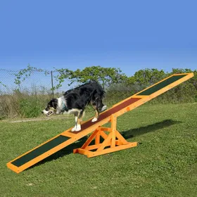 Meilleurs prix pour MOTHINESSTO639-Agility sport pour chien bascule - bascule pour chien - équipement entrainement chien - bois pré-huilé feutre bitumé