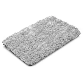 Comparer les prix de Tapis pour chien 120x80 cm shaggy gris clair antidérapant