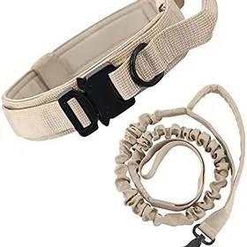 Meilleurs prix pour Kit collier laisse tactique grand chien 20cm x 20cm x 5 cm nylon réglable entraînement extérieur berger allemand dressage former