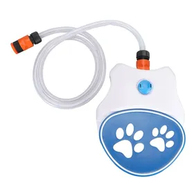 Meilleurs prix pour Fontaine deau pour chien - SHIPENOPHY - Modèle pédale - Pédale activée - Sans énergie ni batteries - Bleu extérieur