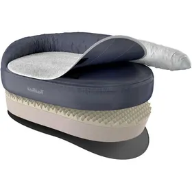 Comparer les prix de Knuffelwuff Jessy Lit , Panier, Coussin, Corbeille orthopédique pour chien,  100 x 65 x 28cm, gris