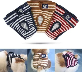 Meilleurs prix pour Couche pour Chien (Paquet de 3) Lavables Culotte pour Chien Femelle Chaleur Confortable pour Animaux Femelles Chiens - S(20-34cm)