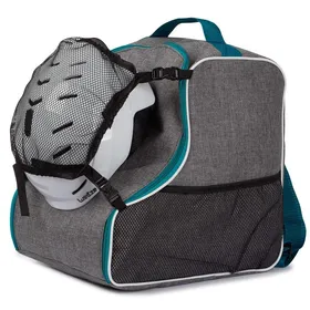 Comparer les prix de Sac pour chaussures de ski, sac pour rollers, sac pour patins avec filet pour casque, Gris-Turqoise