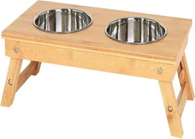 Meilleurs prix pour Gamelle Pour Chien Distributeur De Nourriture Bar Animaux Mangeoire Animaux En Bambou