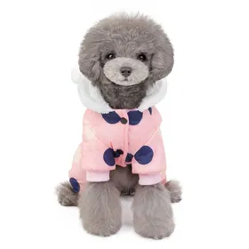 Comparer les prix de Veste dhiver pour chien manteau de neige doudoune coupe-vent pour chiot gilet dhiver pour chien (rose)