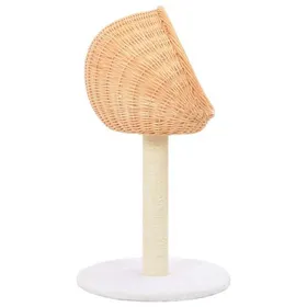 Meilleurs prix pour Arbre à chat 1 pièce arbre à gratter pour chats avec griffoir en sisal Naturel Bois de saule -(3.1 kg) p7bg53