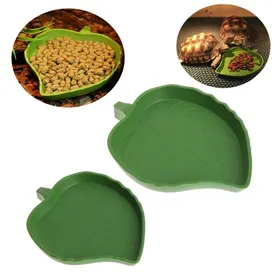 Meilleurs prix pour Bol deau et de nourriture pour reptiles 2 pices assiette plat pour tortue serpent ramper animal de couleurs multiples
