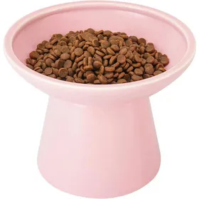 Meilleurs prix pour Gamelles surélevées extra larges pour chat - Gamelles en céramique pour chat Gamelles surélevées pour chat de 62 po - Rose