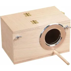 Meilleurs prix pour Cage en bois pour oiseaux - MICH - 195x12x12 cm - Bois de paulownia - Isolation thermique - Ouverture facile