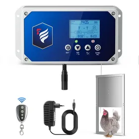 Meilleurs prix pour TTLIFE Clapet Automatique pour poulailler Kit d'ouverture du poulailler,ouvre-Porte poulailler avec minuterie et capteur de lumière