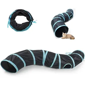 Meilleurs prix pour Jouet Tunnel pour Chat Tube de Tunnel Pliable pour Animaux de Compagnie Jouet intéractif Tunnel a Chat Jouets pour Intérieure