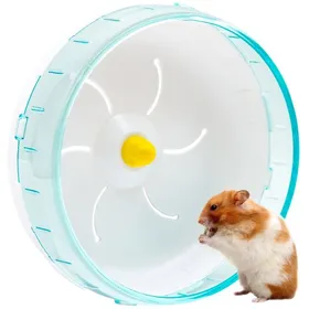 Comparer les prix de Roue exercise hamster bleue 17.5cm - silencieuse plastique - pour gerbille chinchilla cobaye Lumiryn