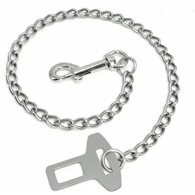 Comparer les prix de Ceinture de sécurité anti-morsure en acier inoxydable - 60 cm - pour chiens et chats - Transport en voiture - Harnais de sécurité