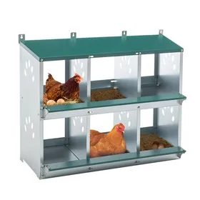 Meilleurs prix pour Poulaillerpondoir pour poules 6 compartiments en métalboîte de ponte murale pour poulaillernichoir ventilé pour poules pondeuses