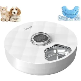 Meilleurs prix pour Distributeur automatique de croquettes pour chats - ZGEER - 6 repas programmables - 200 ml par compartiment