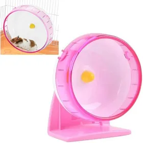 Comparer les prix de Jouet pour hamster - 14 cm avec support - Rotation silencieuse - Roue dexercice pour hamsters gerbilles ou souris - Rose