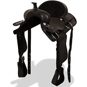 Meilleurs prix pour Selle de Cheval - VIDAXL - Multicolore - Cuir Véritable - Taille 43,2 cm - Confortable et Durable