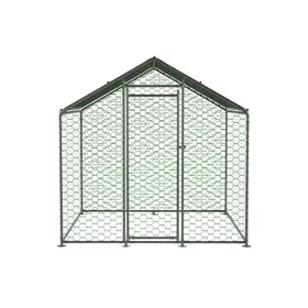 Meilleurs prix pour Soges Poulailler en plein air 2x2x2m avec serrure de sécurité et toile PE imperméable enclos métallique en plein air