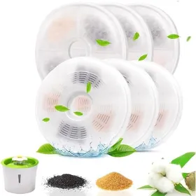 Comparer les prix de Filtre Fontaine Eau Chat Filtre de Fontaine Triple Action 6 PCS Compatible avec Distributeur deau pour Animaux Mult FONTAINE A EAU