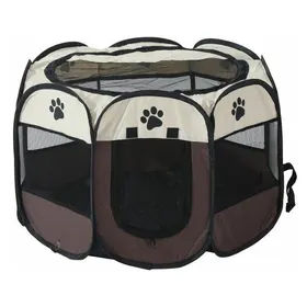 Comparer les prix de Parc Chien Parc à Chiot Enclos pour Chiens Chats Lapins Pliable Utiliser à lintérieur et à lextérieur (café)