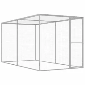 Meilleurs prix pour Clarence* ChenilEnclos/Poulailler animauxMeuble Cage pour chat 3x15x15 m Acier galvanisé &Europ4970241