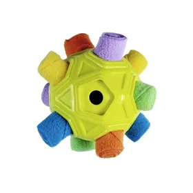 Comparer les prix de Jouet interactif pour chien - Phoesky - Snuffle Ball - Pet Braid - Jaune - 13x13 cm - Slow Feeder - Puzzle - Sans corde