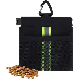 Meilleurs prix pour 1 pochette à friandises pour chien - Pochette dentraînement auto-fermante avec mousqueton - Pochette à friandises réfléchissante