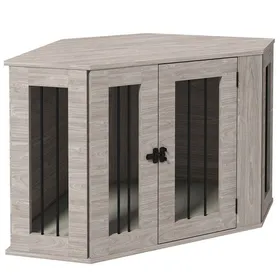 Comparer les prix de Plaque épaissiecage pour chien niche carrée avec coussin et verrou de porte cage pour animaux de compagnie pour chiens de taille