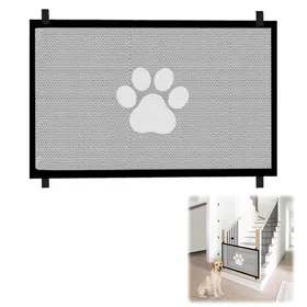 Meilleurs prix pour Barrière escalier chien sécurité sans perçage - 1 110x72cm portable enfant animal couloir porte - Noir Aucuneary