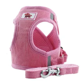 Meilleurs prix pour Harnais Réglable Pour Chien Petit Et Moyen Avec Sangles Respirantes Idéal Pour Chiot Et Chat Laisse Incluse Couleur Rose Tail Label