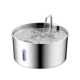 Meilleurs prix pour Fontaine à eau automatique pour animaux - Phoesky - 7L - Acier inoxydable 304 - Filtration - 29x29x13 5 cm