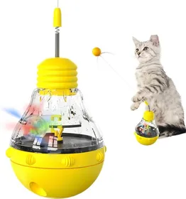 Comparer les prix de Jouets interactifs pour chats dintérieur Jouet pour chat combinant baguette magique balle lumineuse ampoule rotative